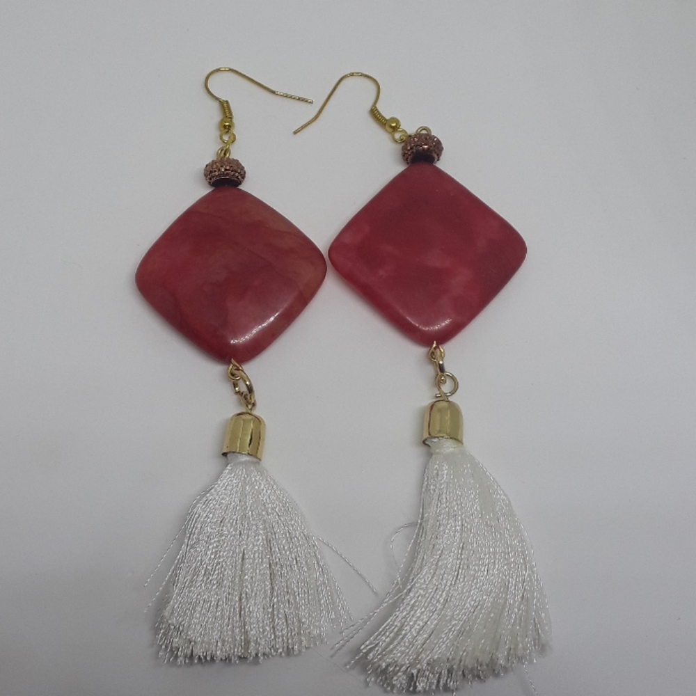 tassel statement earrings
